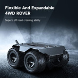 Waveshare WAVE ROVER Flexible Expandable 4WD Mobile Robot Chassis, Onboard ESP32 Module(US Plug)