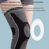 Dual Spring Support Silicone Sports Brace Fitness Protective Pads, Specification:S Size(Black Grey)