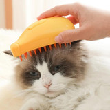 Banana Shape Pet Spray Massage Comb Electrical Cleaning Brush Hair Removal Comb For Dogs And Cats(Yellow)