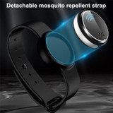 Ultrasonic Mosquito Repellent Electronic Mosquito Repellent Bracelet Outdoor Portable Watch Mosquito Repellent (White Purple)