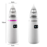 USB Charging Baby Snot Cleaner Electric Nasal Aspirator(White Silver)