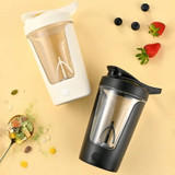 Multifunctional Fully Automatic Mixing Cup USB Charging Temperature-resistant Leak-proof Coffee Cup(Black)