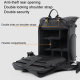 Cwatcun D113 Shoulder Leisure Camera Bag Waterproof High Capacity Outdoor Travel Photography Bag, Color: Small Black