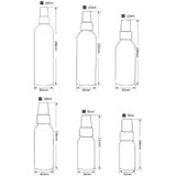 Refillable Glass Fine Mist Atomizers Aluminum Bottle, 30ml(Transparent)