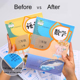 10pcs/set 34cmx25cm Textbook Self-Adhesive Transparent Waterproof Book Cover