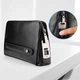 Embedded Luggage Fingerprint Lock USB Charging Super Long Standby Smart Lock(Silver Black)