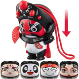 Sichuan Opera Face Chinese Style Face Change Crafts Ornament Children Toy(Red)