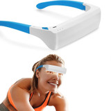 SAD Light Therapy Glasses Wearable UV-Free Blue & White LED Light Therapy Lamp English Version