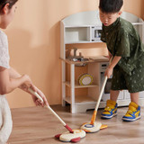 Airplane Shape Mop For Kids Mopping Tool Mini Spinning Floor Mop(Blue)