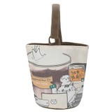 Oil Painting Style Cartoon Handbag Outdoor Portable Cute Single-shoulder Bag, Color: Salary