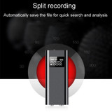 Q25 Intelligent Voice Recorder With Screen HD Noise Canceling Back Clip Voice Reporter, Size: 8GB(Black)