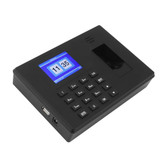 Fingerprint Recognition Voice Broadcast Intelligent Report Generation Attendance Machine, Model: Black US Plug