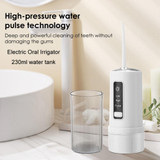 With 4pcs Nozzles Portable Storable Tooth Flosser Smart Teeth Cleaning Instrument Household Teeth Cleaner
