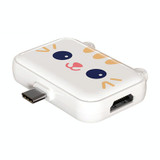 3 In 1 Type-C Docking Station USB Hub For IPad / Phone Docking Station, Port: 3H HDMI+PD+USB3.0  White