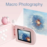V1 1080P / 30FPS 50 Million Dual-Camera Macro Children Digital Video Camera Handheld DV, Color: Pink