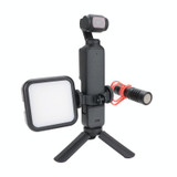For DJI OSMO Pocket 3 Expansion Bracket Adapter Gimbal Camera Mounting Bracket Accessories, Style: Expand Bracket+Backpack Clip