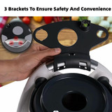 For Thermomix  TM5 TM6 Storage Rack Holder Food Processor Accessories(Black)