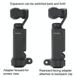 For DJI OSMO Pocket 3 Expansion Bracket Adapter Gimbal Camera Mounting Bracket Accessories, Style: Expand Bracket+Backpack Clip+Mini Triplet