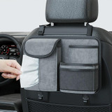 Car Seat Back Organizer Multifunctional Storage Bag Decorative Products(Gray)