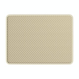 45 x 30cm Filtering And Splash-Proof Litter Mat Pet Double Layer EVA Bedding Pads(Beige)