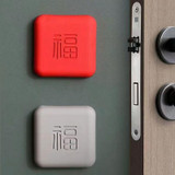 5pcs Doorknob Silent Anti-Collision Pad Living Room Bedroom Door Closing Cushion Silicone Protective Pad(Red)