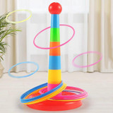 Night Market Stall Detachable Throwing Hoop Toys Children Parent-child Games, Spec: 1 Tower 9 Circles