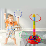 Night Market Stall Detachable Throwing Hoop Toys Children Parent-child Games, Spec: 1 Tower 9 Circles