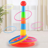 Night Market Stall Detachable Throwing Hoop Toys Children Parent-child Games, Spec: 1 Tower 18 Circles