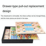 3 in 1 F Model Wooden Multifunctional Parent-Child Interactive Children Educational Chessboard Toy Set