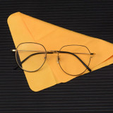 5pcs /Set Suede Glasses Cleaning Cloth Computer Cell Phone Screen Cleaning Wipe 14.5 x 17.5cm(Random Color)