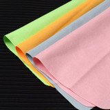 5pcs /Set Suede Glasses Cleaning Cloth Computer Cell Phone Screen Cleaning Wipe 14.5 x 17.5cm(Random Color)