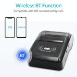 58mm Portable USB Charging Home Phone Bluetooth Thermal Printer(US Plug)