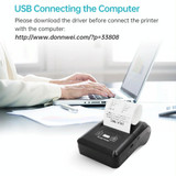 58mm Portable USB Charging Home Phone Bluetooth Thermal Printer(US Plug)