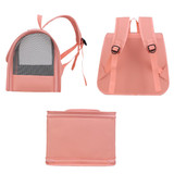 Cat Bag Large-capacity Folding Portable Universal Breathable Pet Bag(Light Pink)