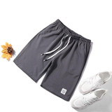 Men Casual Loose Shorts (Color:Dark Gray Size:L)