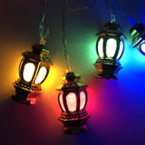 1.65m 10 Lights USB Model 3D Palace Lights Decorative String Lights Eid Al-Adha Holiday Lights(Golden -Colorful)