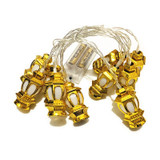 3m 20 Lights USB Model 3D Palace Lights Decorative String Lights Eid Al-Adha Holiday Lights(Golden -White)