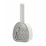 Multifunctional Cats Litter Scoop Picker Cats Cleaning And Scooping Tools, Size: With Base(White)