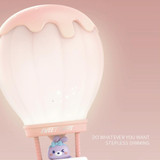 Cartoon Balloon Shape USB Charging Eye Protection LED Night Light Bedroom Reading Table Lamp, Color: Pink