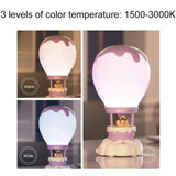 Cartoon Balloon Shape USB Charging Eye Protection LED Night Light Bedroom Reading Table Lamp, Color: Green