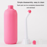 500ml Portable Feminine Washing Instrument Handheld Sanitary Wash Bottle For Pregnant Women, Model: With Valve Pink