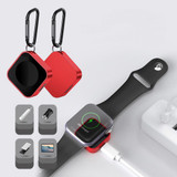 For IWatch Charger Dual Charging Ports Wireless Magnetic Wireless Charging Silver