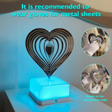 16 Colors 3D Rotating Bedside Lamp Night Light LED Rechargeable Ambient Light Decorative Ornament, Style: Snowflake