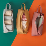 Waterproof Portable Travel Underwear Socks Storage Bag Handheld Luggage Organization Bag(Yellow)