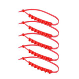 5pcs/Set Motorcycle Electric Two-Wheeler Non-Damaging Anti-Skid Chain Ties(Red)