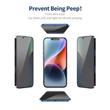 For iPhone 14 Plus 5pcs ENKAY Hat-Prince 360 Degree Anti-peeping Privacy Full Screen Tempered Glass Film
