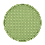 10cm Round Thickened Silicone Coaster Irregular Pyramid Shape Tea Cup Mat(Pea Green)