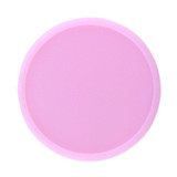 Round Luminous Silicone Coaster Thermal Insulation Cushion Anti-Scald Glowing Coffee Coasters(Pink)