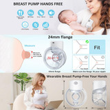 S12 LCD Screen Smart Large Capacity Portable Wearable Silent Electric Breast Pump, Color: Bilateral