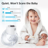 S12 LCD Screen Smart Large Capacity Portable Wearable Silent Electric Breast Pump, Color: Bilateral